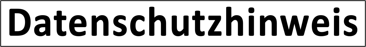 Datenschutz Hinweis